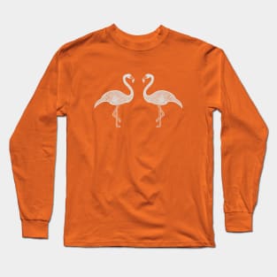 Flamingos in Love - fun and beautiful bird design Long Sleeve T-Shirt